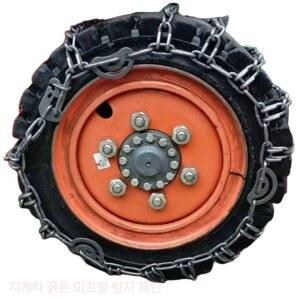 지게차 스노우체인 중장비 스노우 체인 작업 차량 7mm 4륜 쇄빙 쇠사슬 5 암호화
