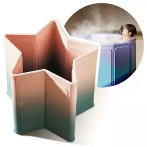 덮개형 접이식 욕조 이동식 간이반신욕조 목욕통 간이 성인용 원형 욕기 휴대용 가정용 대형 특대형