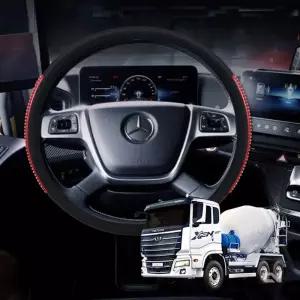 타타대우 맥센믹서 4D 입체 실리콘 핸들커버메가트럭 덤프 5톤차 버스 자동 카바 그립 논슬립 가죽 대형 전