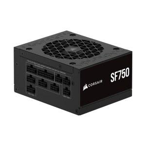 CORSAIR SF750 (2024) 완전 모듈식 저소음 80 플러스 플래티넘 ATX 전원 공급 장치 u2013 3.1 호환 PCIe 5.1 준비된 SFX-to-ATX 브래킷 포함 블랙