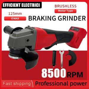 핫125mm 브러시리스 앵글 그라인더 연마 절단기 고출력 무선 전동 공구 밀워키 18V 배터리용
