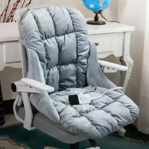 겨울 보온 사무실 쿠션 방석 등받이 난방 온열 허리 전기 의자 일체형