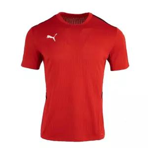 푸마 팀컵 저지(70438601)빨강반팔티 스포츠 반팔 라운드 남성 남자 캐주얼 셔츠