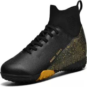 NISOCY 남성 u2019s 축구화 하이탑 아웃도어 클리츠 /실내 운동화 경량 TF AG 트레이닝