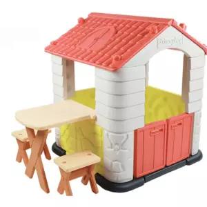 아기집 코랄 집+책상+의자세트 에듀플레이하우스2 AA01 창의력 실내놀이