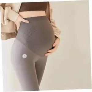 임산부 레깅스 겨울 기모 스판 배 덮개 하이웨스트 임부복 바지