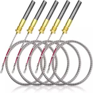 화재 스토브용 5개 36인치 열전사 발전기 750mV 장착 열 글로 스토브 오븐 온수기 튀김로 벽난로 교체