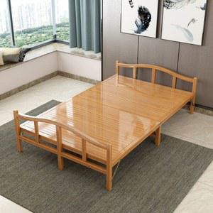 침대 대나무 싱글 이동식 평상 시원한 간이 폴딩 베드 접이식