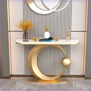 철제 화장대 대리석 거실 골드프레임 120 복도 콘솔 스노우 현관 슬림 테이블