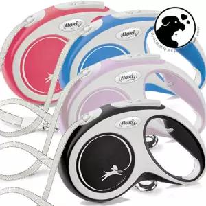 플렉시 더뉴컴포트 대형견 리드줄 자동줄 산책줄 테이프타입 L 5m