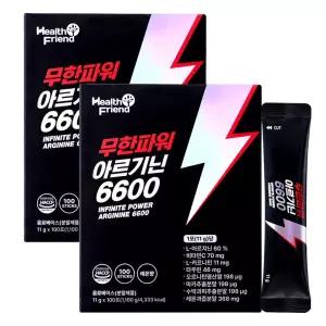 무한파워 아르기닌 6600 200포2박스 L아르기닌 비타민C 타우린 함유 2252195 헬스프랜드 J