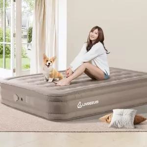 패브릭에어매트 더블 두꺼운 자동 캠핑침대 공기 야외