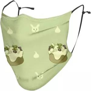 캠핑 달리기 여행에 적합한 부드러운 통기성의 먼지 마스크 10개 버터스카치 컵케이크 패턴