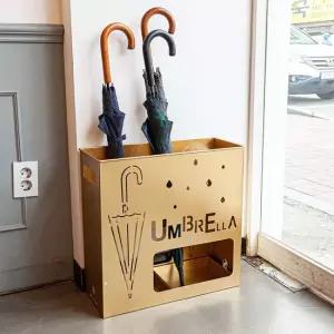 설렘하우스 비오는날 우산꽂이 소형 12구 골드 카페 식당 입간판우산꽂이 업소용 학원