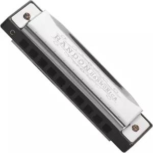 랜든 실버 하모니카 키 오브 C 케이스 10홀 20톤 디아토닉 마우스 오르간 블루스 /프로 연주자 /초보자