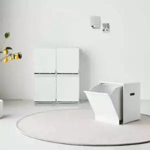 재활용쓰레기통 분리수거함 2P(스티커+전용비닐20매)