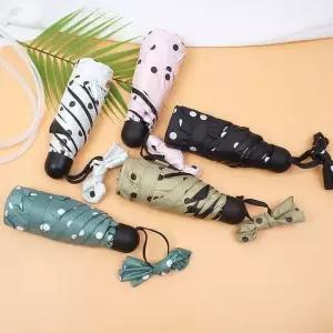 5칼라 땡땡이 5단미니휴대용 우산양산UV차단 MA4007