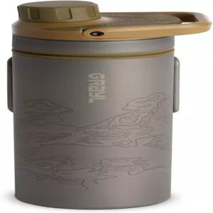 하이킹 배낭여행 서바이벌 부시크래프트 여행용 GRAYL 울트라프레스 티타늄 16.9온스 정수기 및 필터