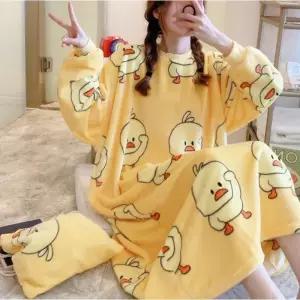 수면잠옷 홈웨어 겨울 잠옷 극세사 빅사이즈 기모잠옷