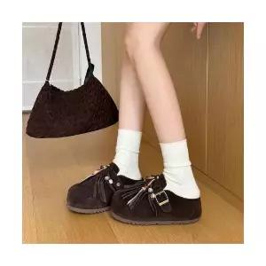 여자 플랫 슈즈 빈티지 버켄 어글리 키높이 통굽 단화 BE5