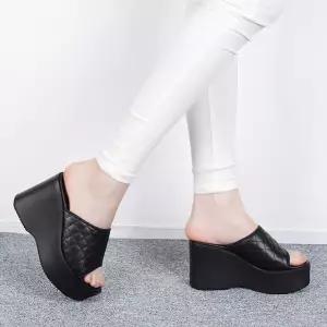 누비 상굽 통굽슬리퍼 여성키높이슬리퍼 9.5cm 사무실 vJb7+8Vjf