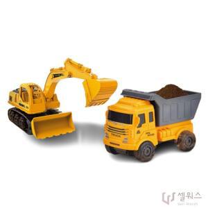 적재트럭 굴착기 장난감 모래놀이 관절 동력 자동차