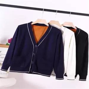 간호사 가디건 요양보호사 브이넥 기모 가을 겨울 유니폼 여성니트 간절기의류