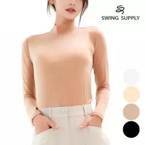 [스윙서플라이] 여성 냉감 쿨링 라운드넥 기능성 자외선차단 골프 이너웨어 W522QT05