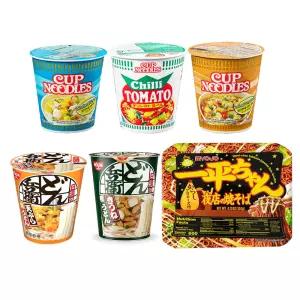 닛신 라면 5종 + 묘조 야끼소바 (총6개)