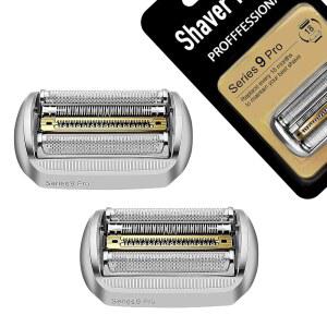 뉴 시리즈 9 프로 94M Bra-un 전기 면도기 교체 헤드 남성용 면도 9290cc, 9291cc, 9370cc, 9376cc, 9293s, 9260s, 9295cc, 9385cc, 9390cc, 9330s, 9296cc와 호환 (2팩)