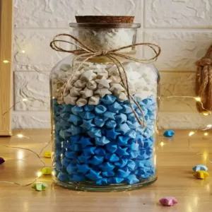 종이학천마리 종이별 종이학 유리병 말린꽃병