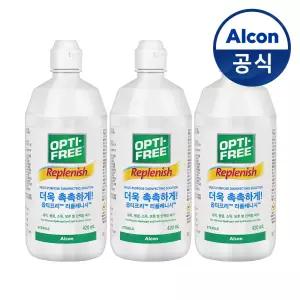 옵티프리 렌즈세척액 리플레니시 420ml 3개