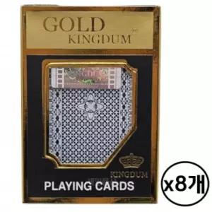 8개 휴대간편 게임소품 파티용품 고급플라스틱트럼프 카드놀이 골드킹덤