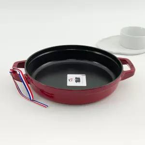 스타우브 B품 투핸들 원형팬 체리 24cm 주물 인덕션 오벌볼 타원냄비