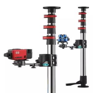 레벨기 거치대 레이저 봉 폴대 삼각대 브래킷 지지대 3m 철제 테이블 자동 프레스