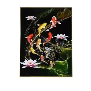 데일리데코 해바라기 부엉이 200x300 풍수인테리어 그림액자금전운 재물복 이사선물 집들이 큐빅자 지리 소