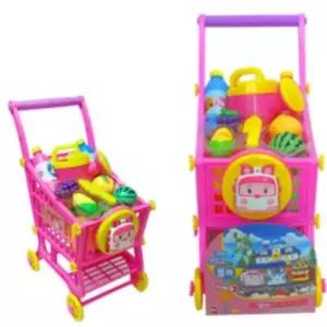 엠버 쇼핑 마트 카트 장난감 주방 놀이 아기 마켓 소꿉 장보기 키즈 카페 용품 어린이집 역할 놀이 영역