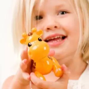 아기 안심 소재 돌리면 소리나는 기린 동물 인형 유아 호기심 자극 소근육 감각 발달 장난감 돌쟁이 2돌 아