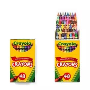 손에 안 묻는 크레파스 색칠 공부 크레욜라 48색 일반 크레용 어린이집 유치원 생일 선물 크래용 엄마표 미