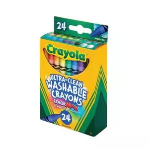 물로 지워지는 유아 워셔블 크레용 수성 크레욜라 24색 크레파스 아기 물감 크래용 색칠 놀이 엄마표 미술