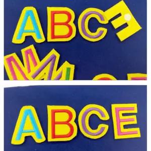 어린이집 신학기 환경 구성 붙이는 탈부착 펠트 알파벳 대문자 학습 교구 게시판 환경판 영어 수업 헝겁 놀