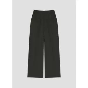 울 혼방 원턱 스트레이트 팬츠AWWSLO41060SI