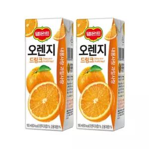 델몬트 드링크 오렌지 190ml 48팩 롯데칠성