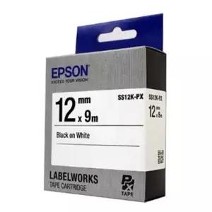 라벨 테이프 카트리지 프린터 12mm 산업용 엡손 라벨 테이프 스티커 소모품 화이트라벨 수축튜브 선정리