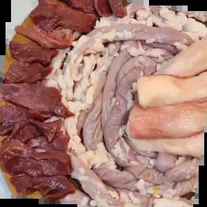 국내산대창세트 국내산 한우 곱창 대창 염통 내장 구이 모둠 세트 1kg