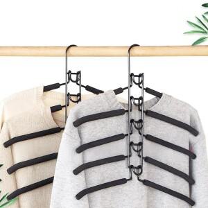 5단 옷걸이 분리형 고강도 공간 절약형 다층 금속 의류 정리대