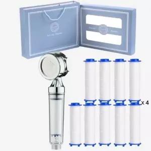 ( )리셀 3칠백 여행용 샤워기 필터포함 1개+필터 36개 선물세트