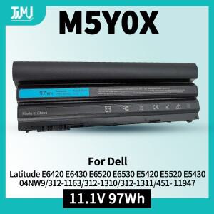 9-셀 97Wh Dell Lavity E6430 E5530 M5Y0X XV2VV 04NW9 2P2MJ T54F3 NHXVW 312-1325 P15G