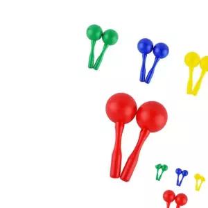 음악교구 앞뒤로 흔들면 경쾌한 소리가 나는 마라카스 X 4쌍