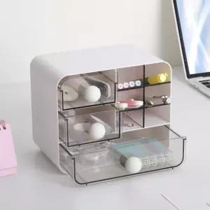 라운드 3칸 서랍 펜꽂이 정리함 책상정리 문구 데스크 정리함